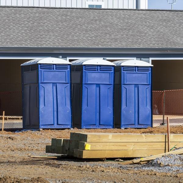 Heavy-duty construction site porta potty in Olympia, Washington